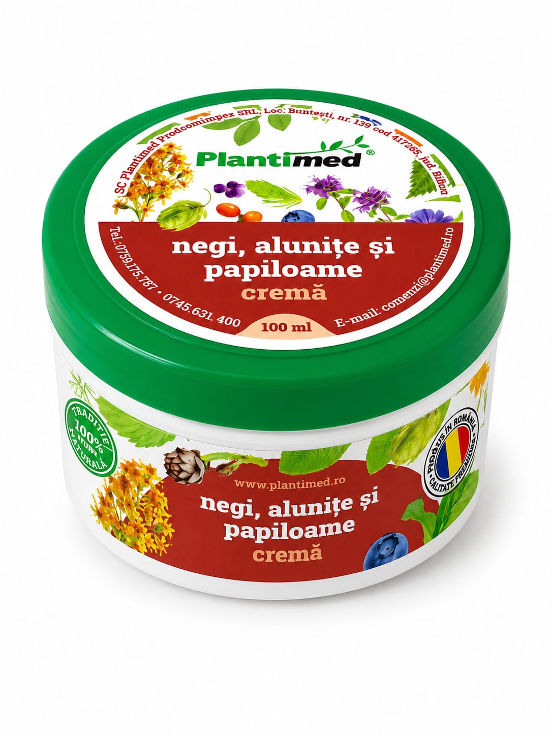 Cremă pentru negi, alunițe și papiloame