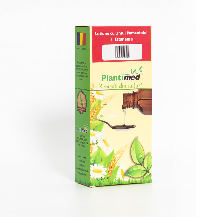 Lotiune cu untul pamantului si tataneasa