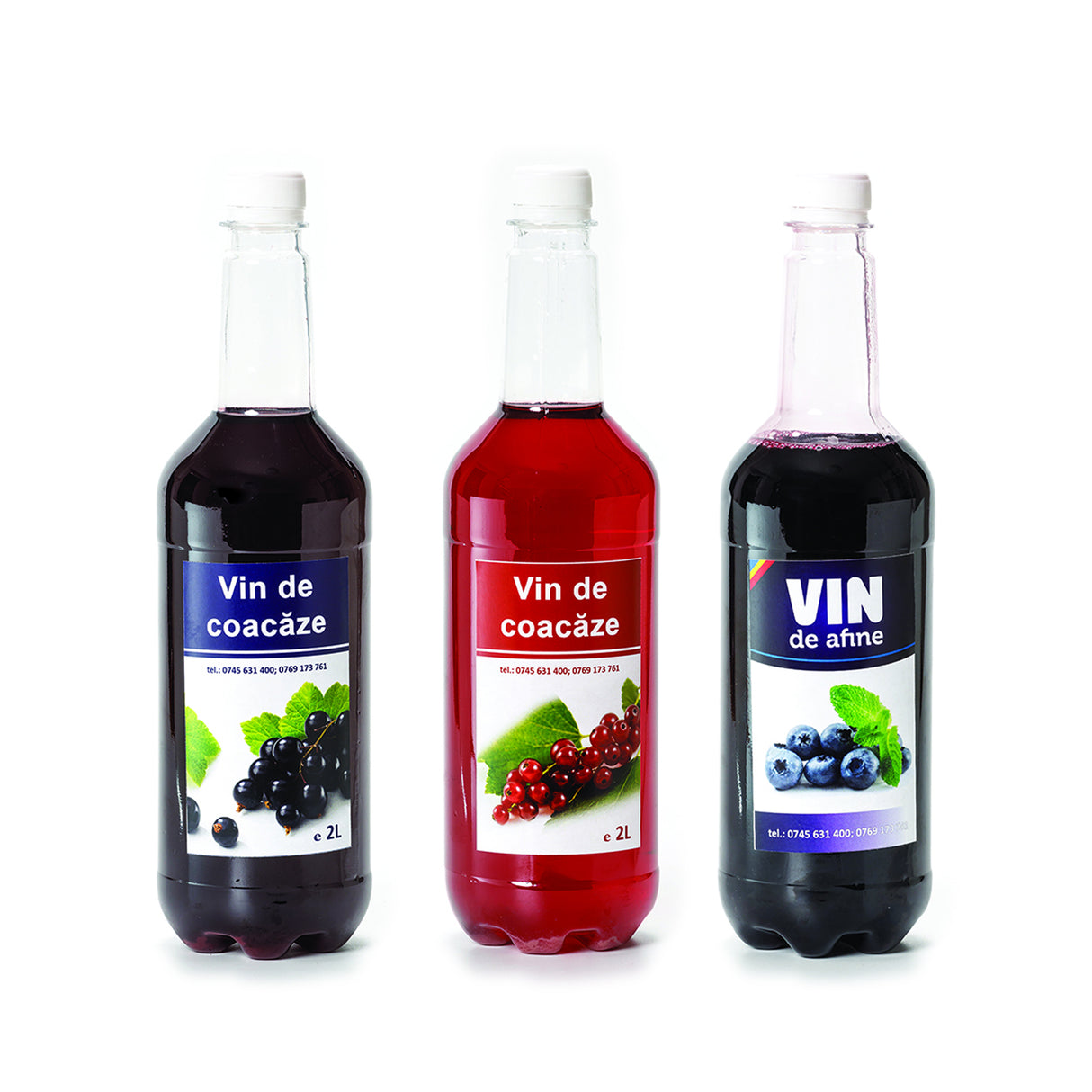 Pachet 3 vinuri medicinale - Vin de Coacaze Negre,Vin de Coacaze Rosii si Vin de Afine